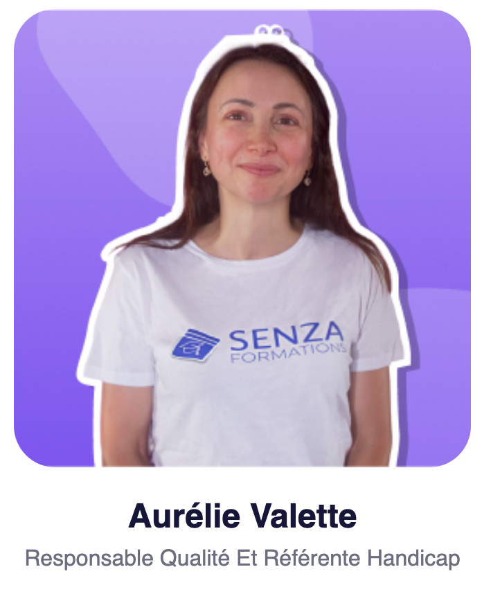 Aurélie Valette, responsable qualité et référente handicap du SENZA Campus